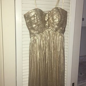 Sequin gold formal dress
